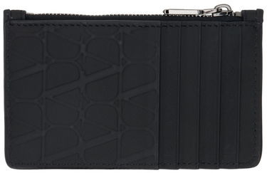 Peňaženka Valentino Garavani Black Toile Iconographe Card Holder Čierna | 4Y2P0540KXM, 1