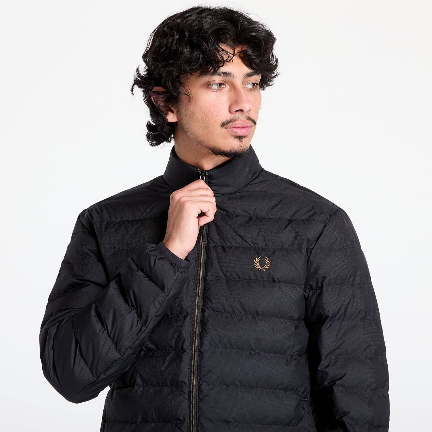 Prešívaná bunda Fred Perry Insulated Jacket Čierna | J4564 102, 1