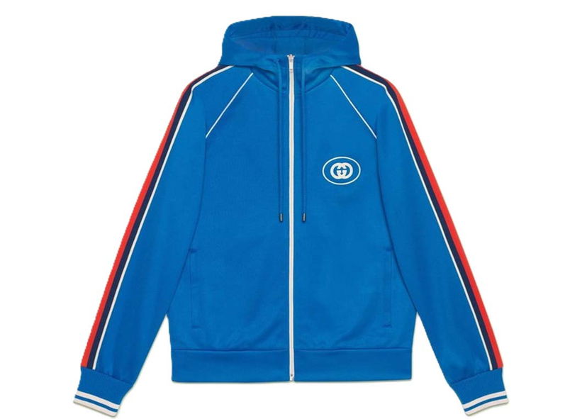 Bunda Gucci Logo Jacket Blue Modrá | 703604 XJEES 4658