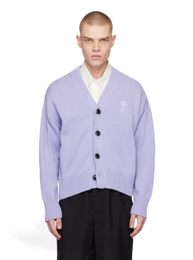 Sveter AMI SSENSE x Cardigan Fialová | SPUKC008.016.507