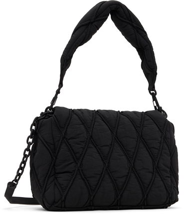 Taška cez rameno Diesel Diesel Charm-D Quilted Shoulder Bag Čierna | X10265-P8048-T8013, 2