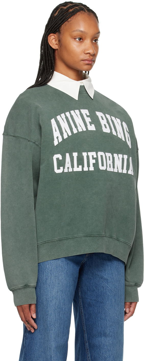 Sveter Anine Bing Anine Bing Miles Sweatshirt Zelené | A-08-10025-310, 1