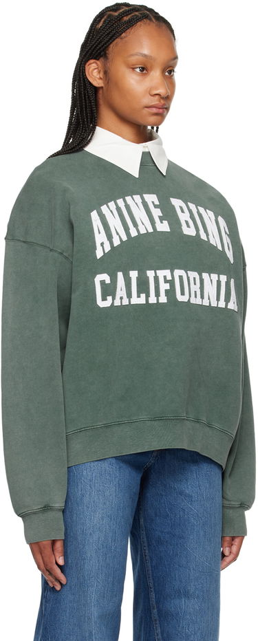 Sveter Anine Bing Anine Bing Miles Sweatshirt Zelené | A-08-10025-310, 1