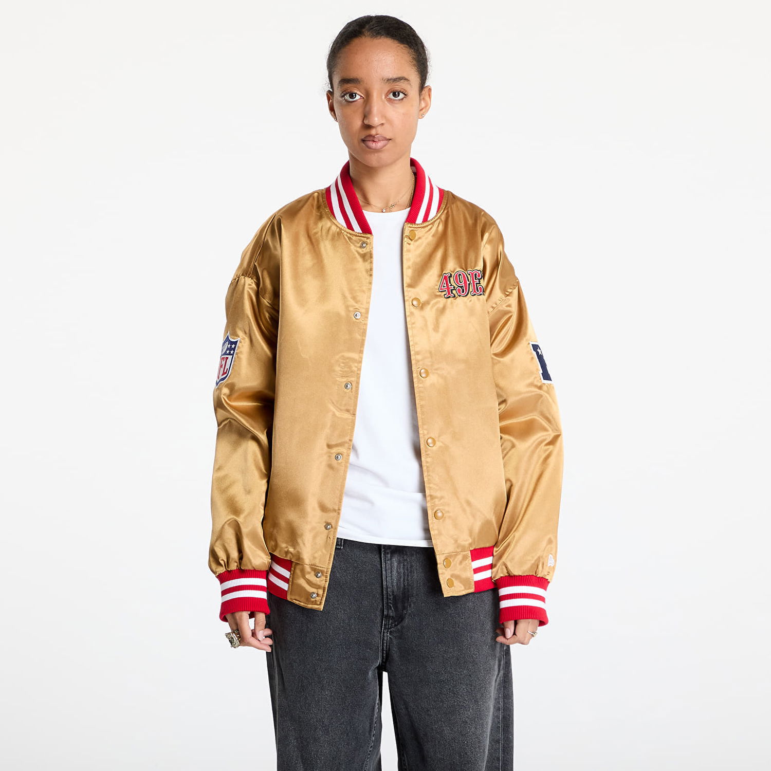 Bomber bunda New Era Satin Bomber Jacket Žltá | 60580609, 1