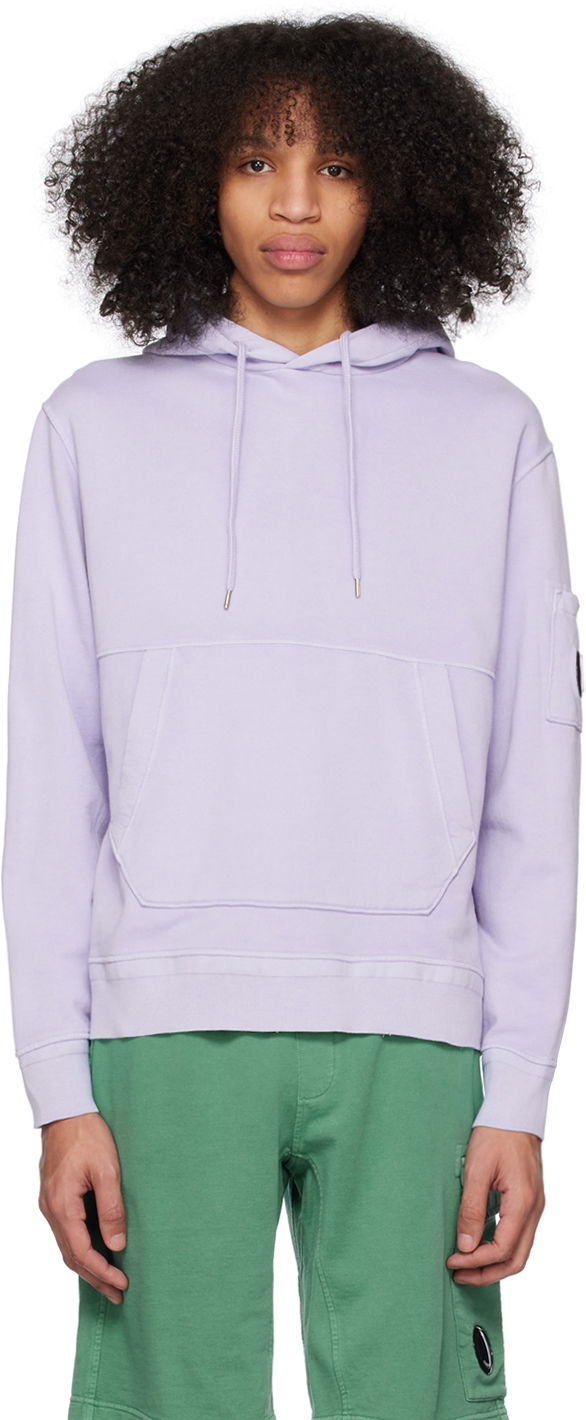Mikina C.P. Company Lens Hoodie Fialová | 14CMSS137A-005398R, 0