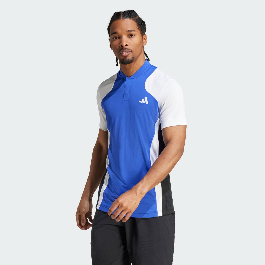 Polo tričko adidas Performance Polo Shirt HEAT.RDY FreeLift Modrá | IT2262, 0