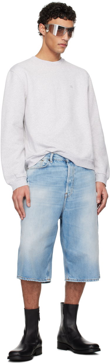 Sveter Acne Studios Acne Studios Crew Neck Fleece Sweatshirt Šedá | CI0186-, 3