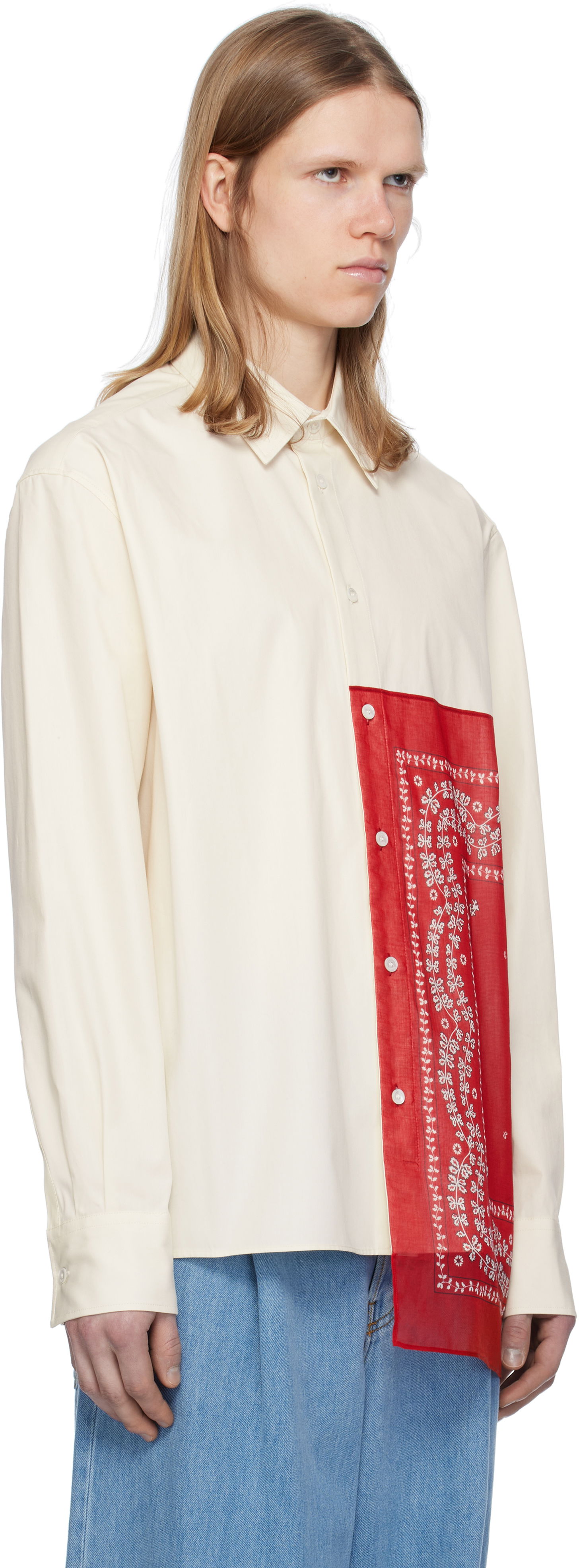 Košeľa LANVIN Lanvin Straight Bandana Shirt Biela | RM-SI0207-6031-P25, 1