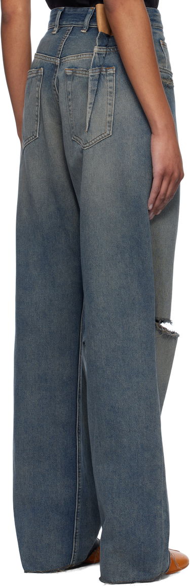Džínsy Maison Margiela MM6 Maison Margiela Distressed Darting Jeans Modrá | S52LA0245 M30017, 2