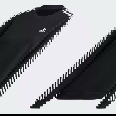 Sveter adidas Originals Essentials 3-Stripes Fleece Čierna | HZ5744, 4