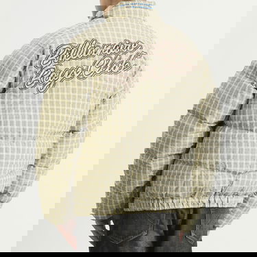 Prešívaná bunda BILLIONAIRE BOYS CLUB Script Nylon Check Puffer Jacket Žltá | B25311-BRN, 3