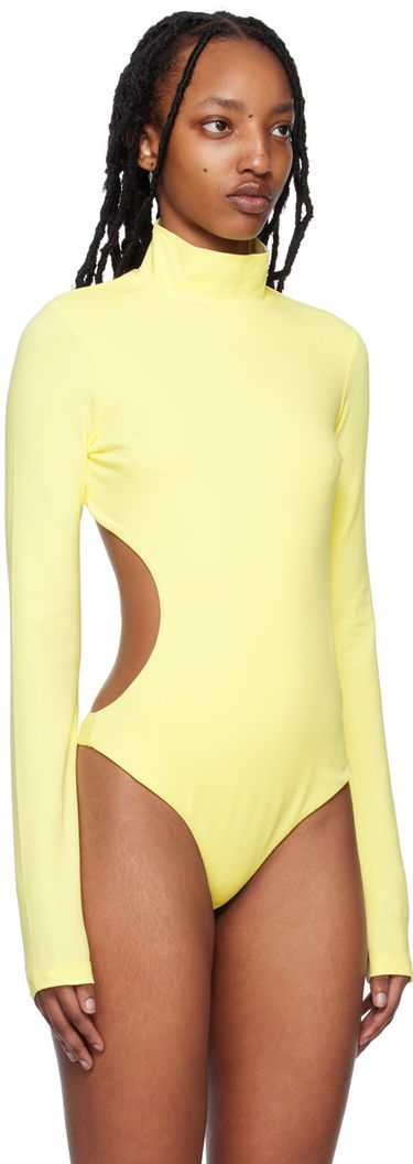 Body Marc Jacobs Marc Jacobs 'The Cutout' Turtleneck Long Sleeve Bodysuit Žltá | C610C15RE22, 3