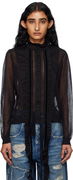 Ann Demeulemeester Monya Sheer Ruffle Blouse