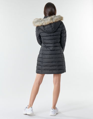 Kabáty Tommy Hilfiger ESSENTIAL HOODED DOWN COAT Čierna | DW0DW09060-BDS, 3