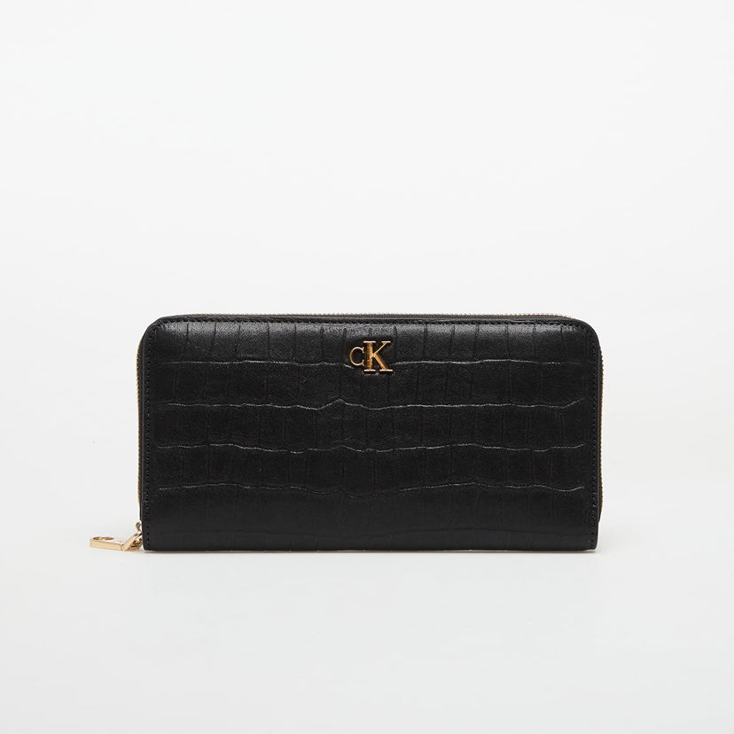Peňaženka CALVIN KLEIN Calvin Klein Croc Long Zip Aro Wallet Čierna | LV04F1096G UB1