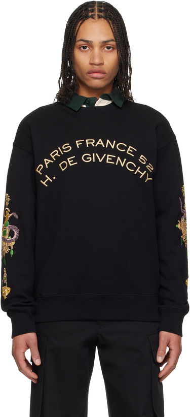 Sveter Givenchy Givenchy Boxy Fit Sweatshirt Čierna | BMJ0LCGYPW001, 0