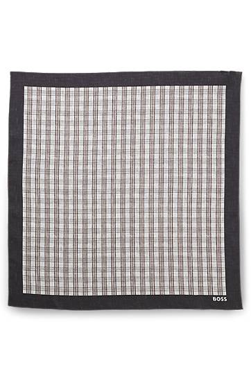 Šál BOSS Plaid Patterned Bandana with Contrasting Border Rôznofarebný | 50546032
