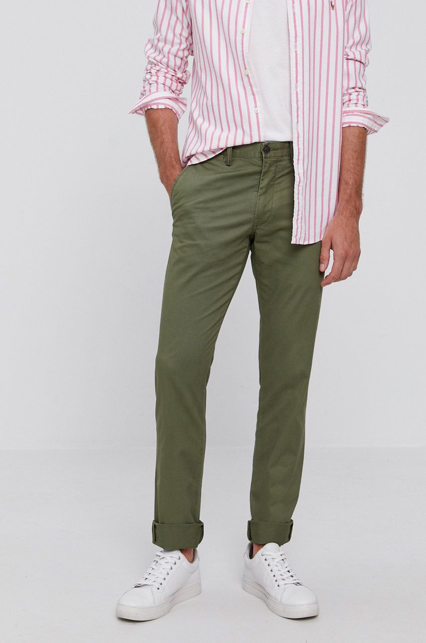 Nohavice Polo by Ralph Lauren Polo Ralph Lauren Slim Fit Chinos Zelené | 710704176039, 0