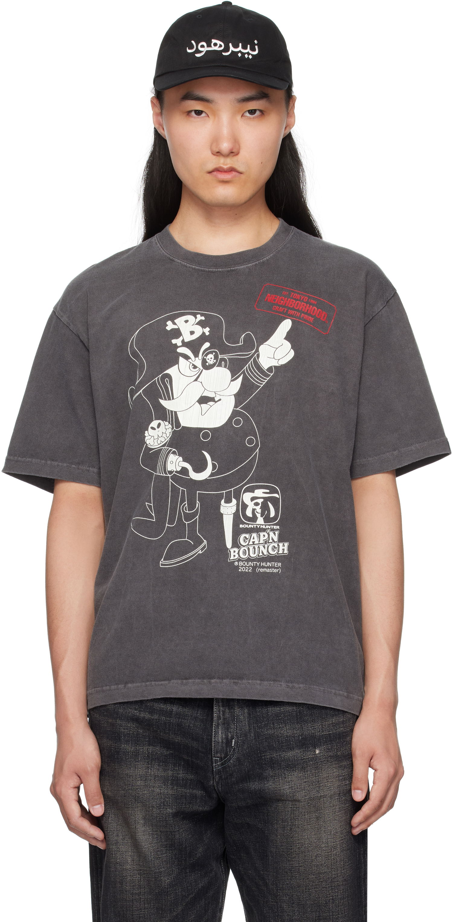 Tričko Neighborhood BOUNTY HUNTER Edition Graphic T-Shirt Šedá | 251PCBHN-ST01, 0