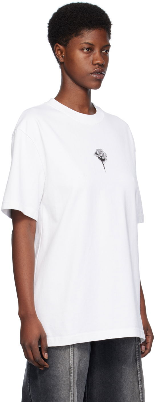 Tričko Han Kjøbenhavn Han Kjobenhavn Rose Graphic T-Shirt Biela | M-133227, 1