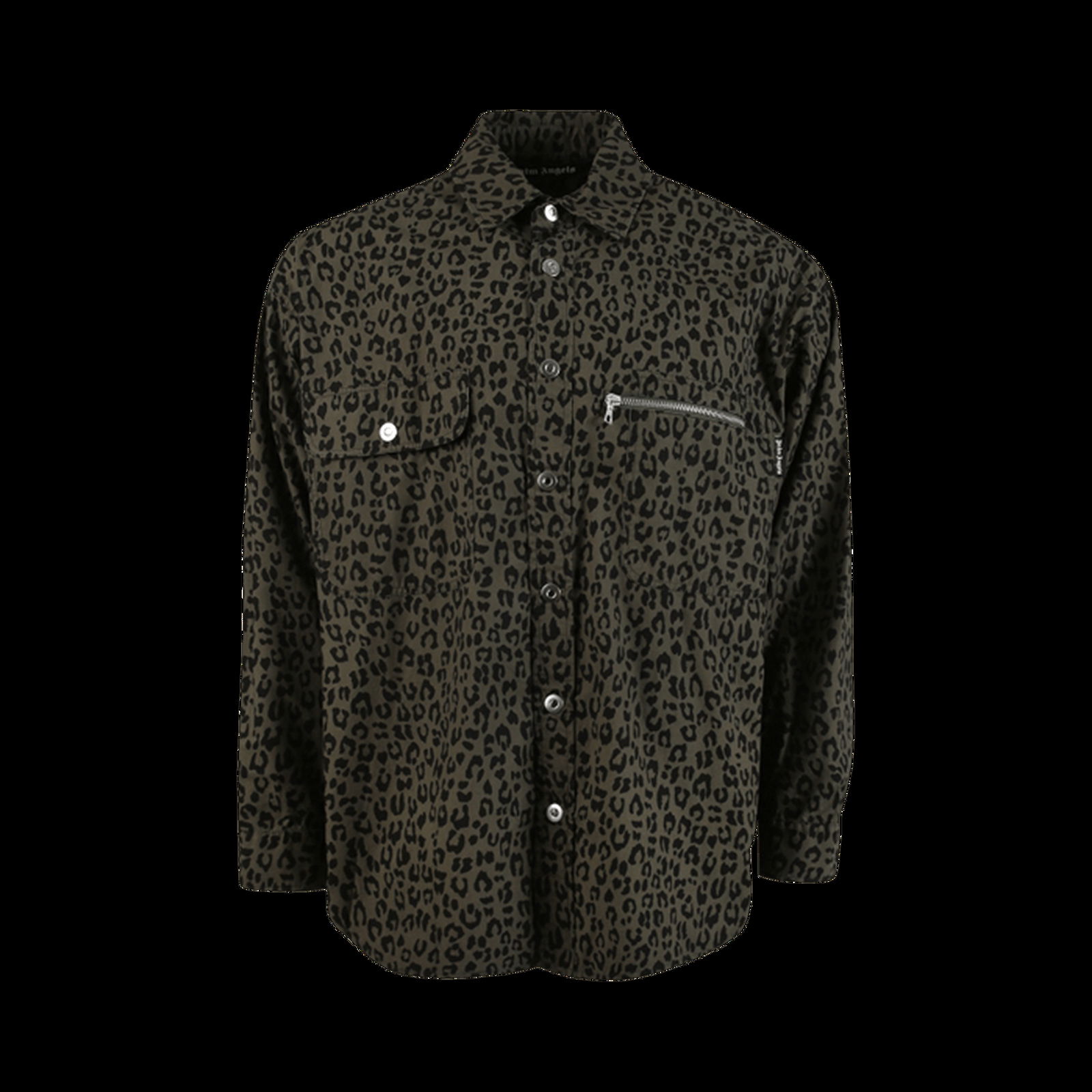 Leopard Camo Curved Logo Shirt