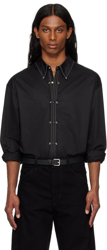 Košeľa LEMAIRE Lemaire Embellished Metal Shirt Čierna | SH1147 LF1207, 0