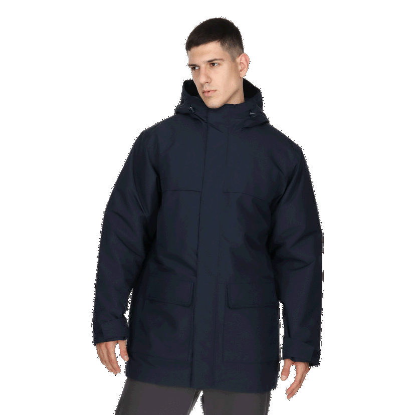 Parka Jack Wolfskin Winterlager Padded Hooded Parka Navy | 1115471-1010