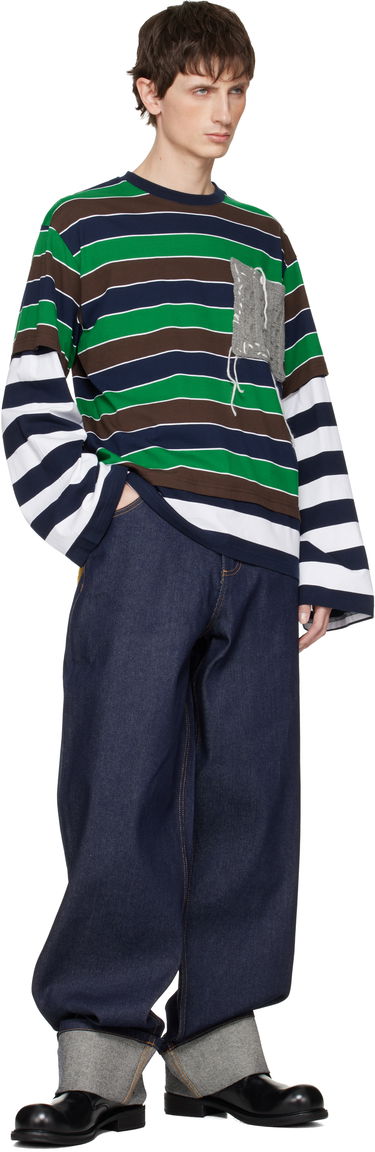 Tričko Charles Jeffrey Loverboy Patch Long Sleeve 2-In-1 T-shirt Rôznofarebný | 052081101, 3