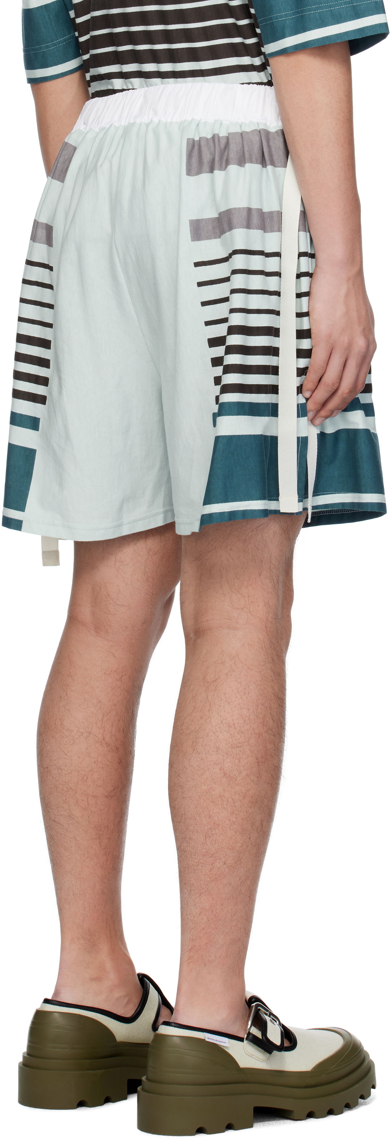 Craig Green Striped Wave Shorts