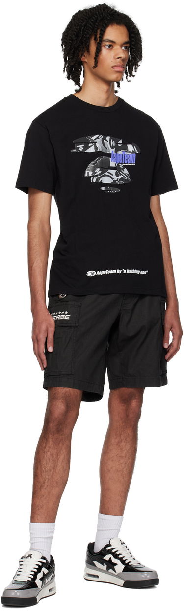 Šortky AAPE by A Bathing Ape AAPE by A Bathing Ape Garment-Dyed Cargo Shorts Čierna | AAPSPM6963XXKBKX, 3