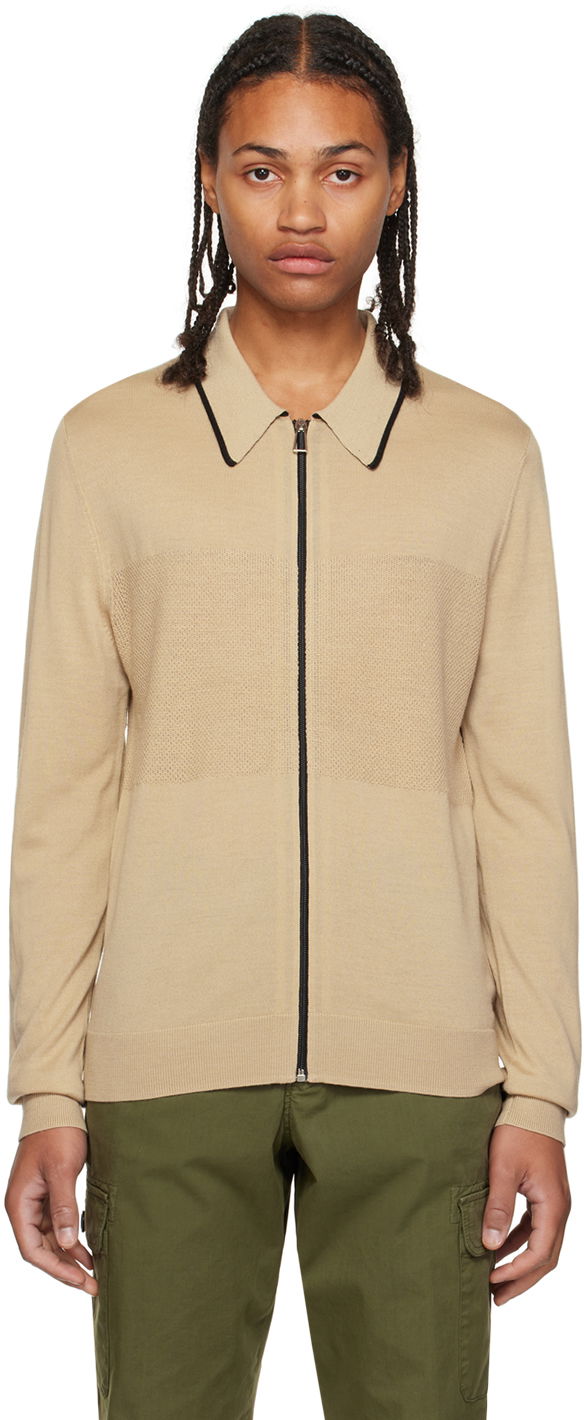 Sveter Paul Smith PS Paul Smith Zip Knit Sweater Béžová | M2R-219Y-L21862-61, 0