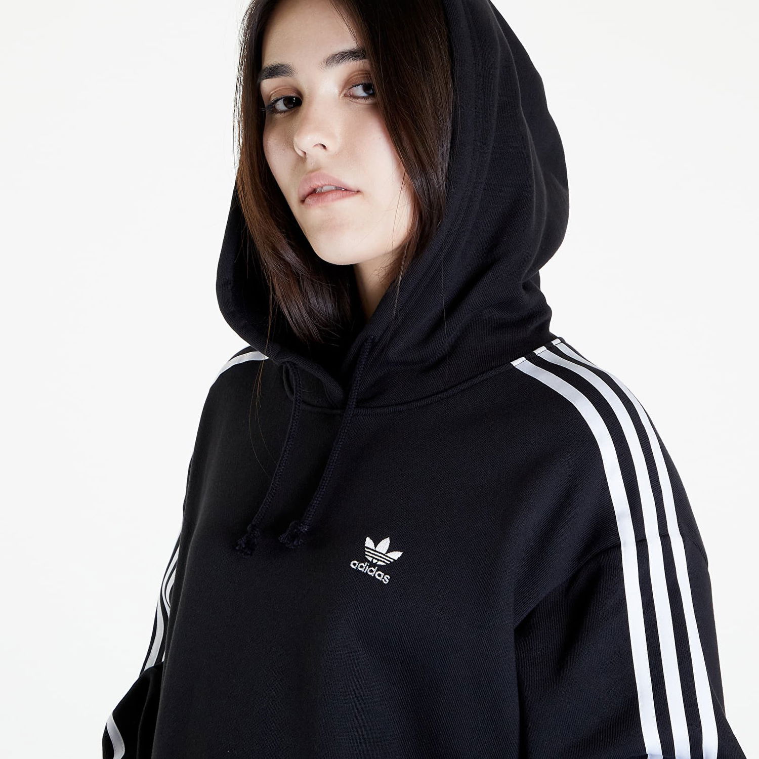 Mikina adidas Originals Adicolor Classics Oversized Hoodie Čierna | IB7454, 0