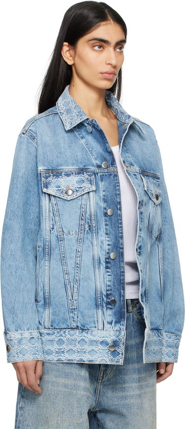 Bunda AMIRI AMIRI MA Quad Jacquard Trucker Denim Jacket Modrá | AWDNTR1004, 1