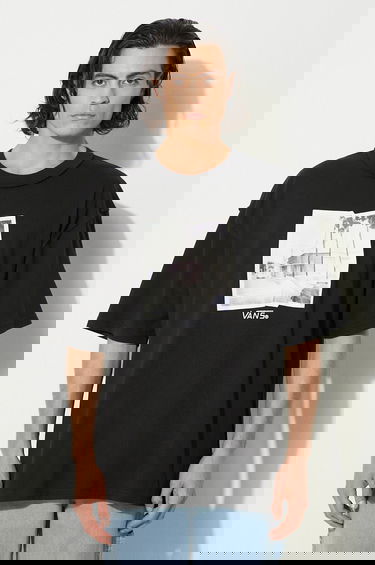 Tričko Vans Premium Classics LX Broadway Oversized Graphic T-Shirt Čierna | VN000HQ8BLK1, 0