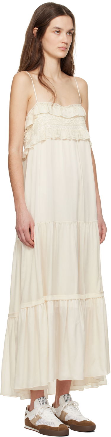 Šaty CHLOÉ Chloé Sleeveless Lace Maxi Dress Béžová | CH25SRO41329, 1
