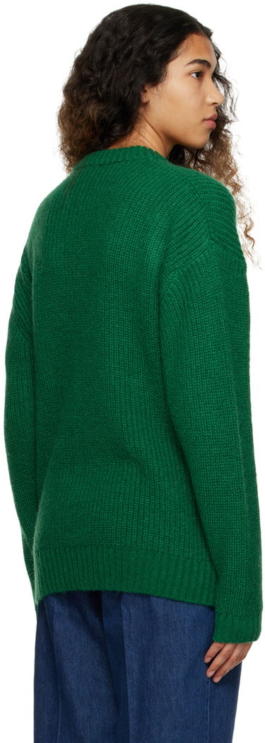 Sveter YMC Undertones Rib-Knit Crewneck Sweater Zelené | P8TMJ, 2