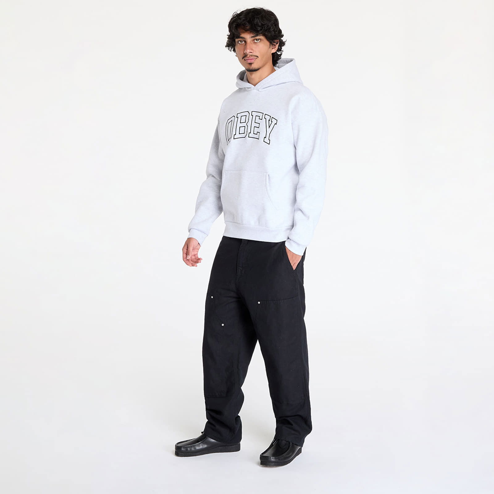 Collegiate Extra Heavy Hoodie II Ash Grey