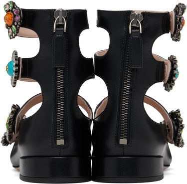 Tenisky a topánky Valentino Valentino Garavani Preshoes Ballerinas with Crystal Embellishments Čierna | 6W2S0LL9DHS, 1