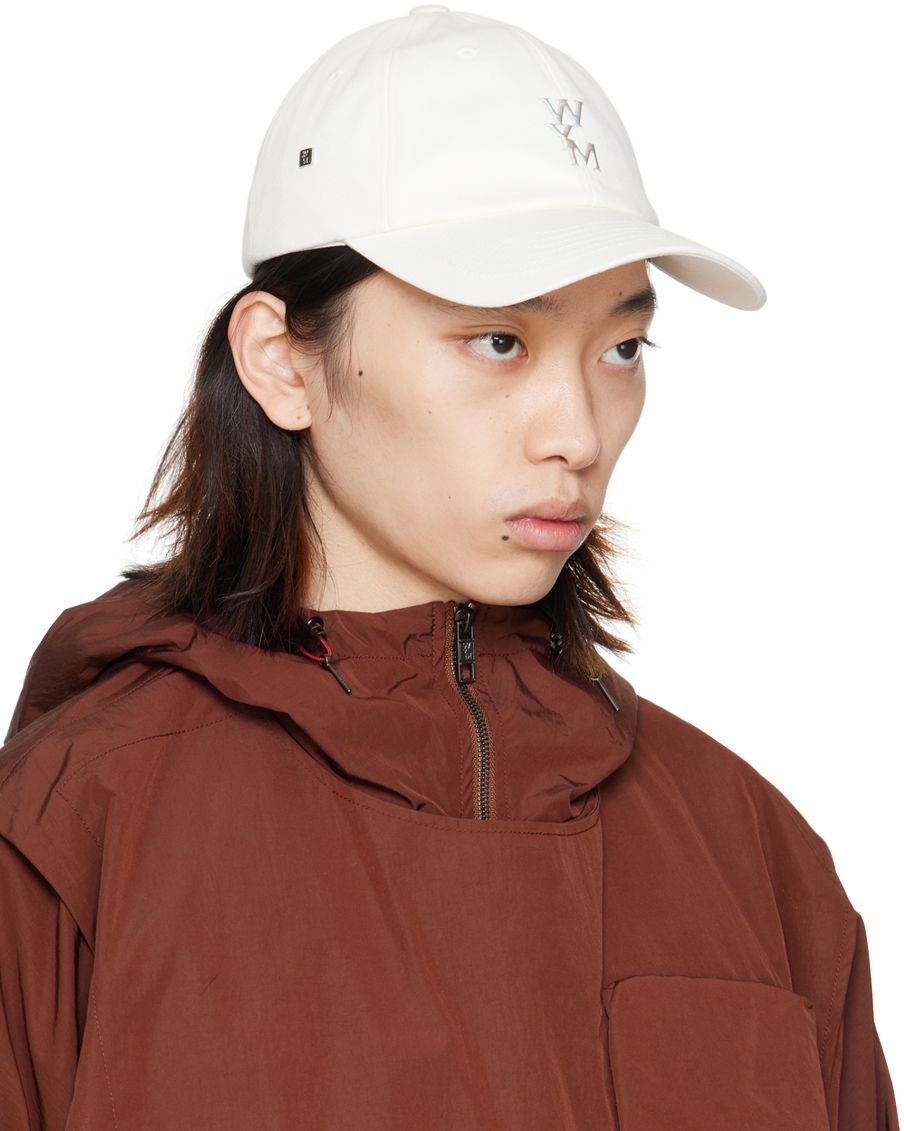 Šiltovka WOOYOUNGMI WOOYOUNGMI Aurora Embossed Logo Cap Biela | W241AC51, 1