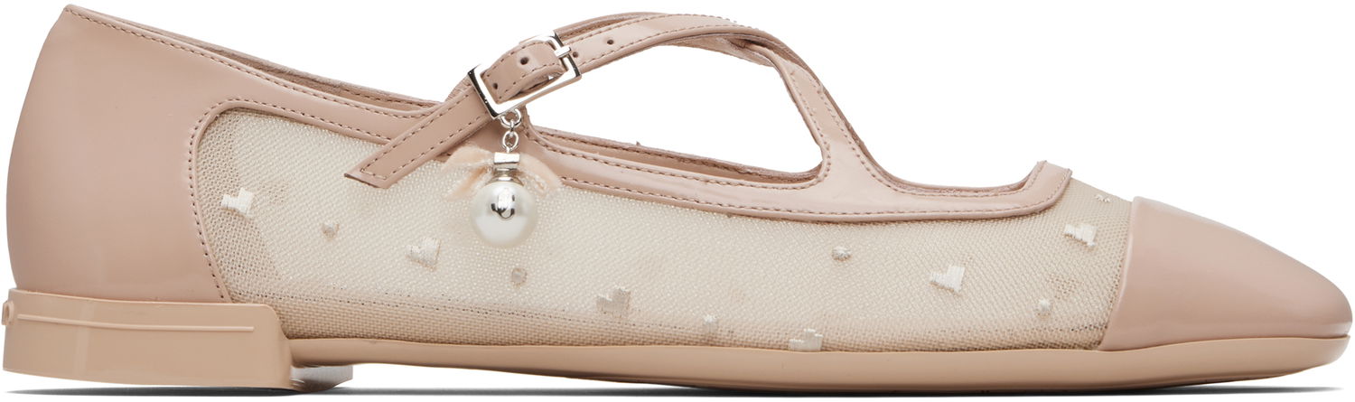 Tenisky a topánky Jimmy Choo Jimmy Choo Eleri Ballerina Flats Béžová | ELERI BALLERINA, 0