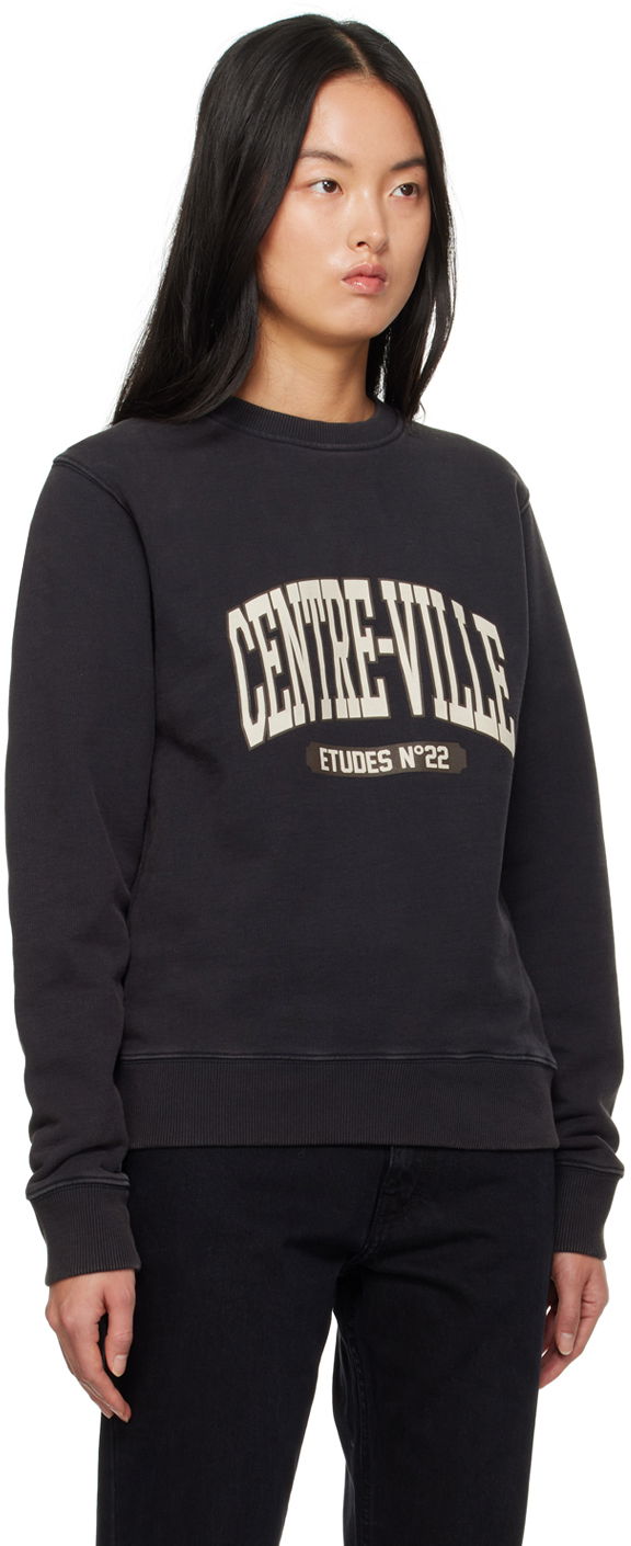 Mikina Études Études Story Centre-Ville Sweatshirt Čierna | H23MM205A01595, 1