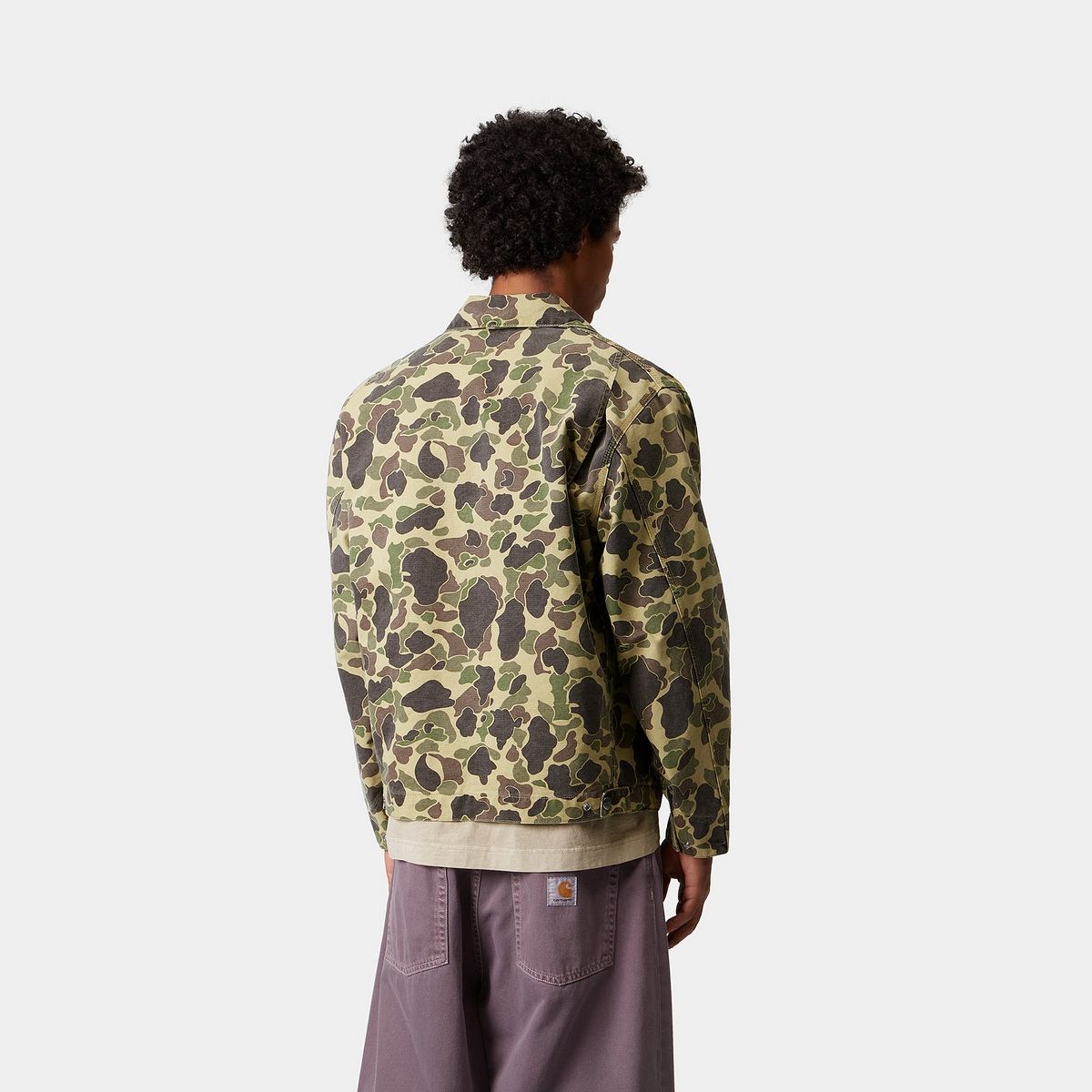 Bunda Carhartt WIP Camo Duck Stone Washed Detroit Jacket Rôznofarebný | I034281_5, 1
