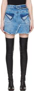 Ottolinger Reversed Denim Miniskirt