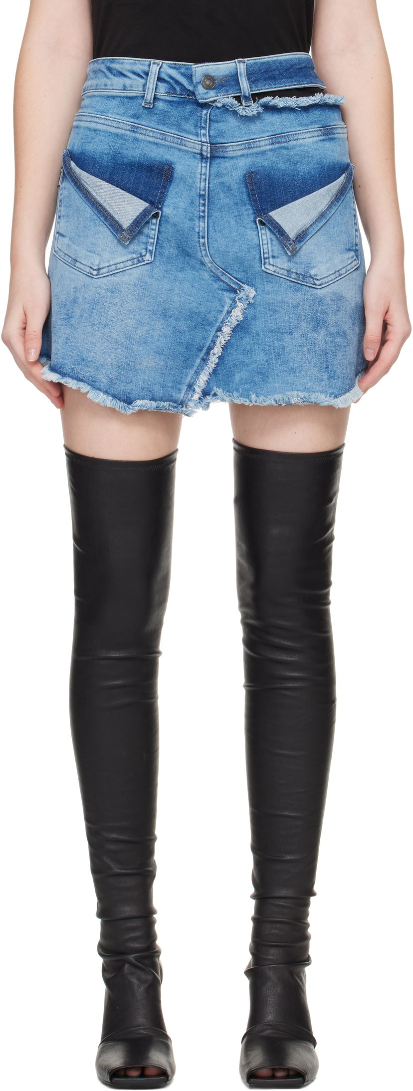 Sukňa Ottolinger Ottolinger Reversed Denim Miniskirt Modrá | 117-301117-02