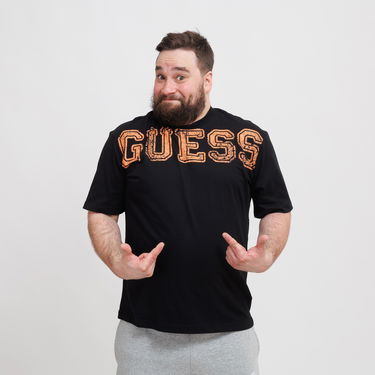 Tričko GUESS Guess Bugler T-Shirt Čierna | Z5GI15I3Z14-JBLK, 4