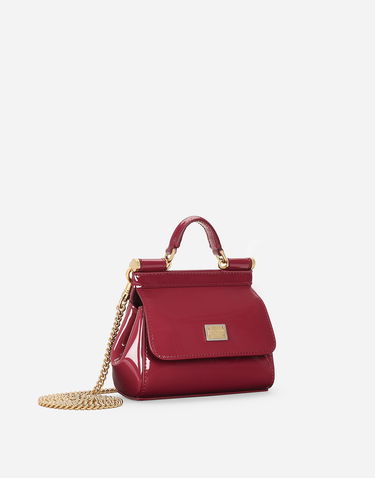 Kabelka Dolce & Gabbana Dolce & Gabbana Mini Sicily Leather Handbag Červená | BB7504A147180343, 1