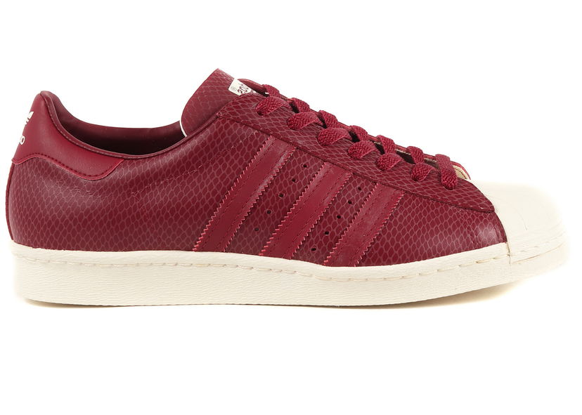 Tenisky a topánky adidas Originals adidas Superstar 80s atmos Burgundy Snake Červená | G51489
