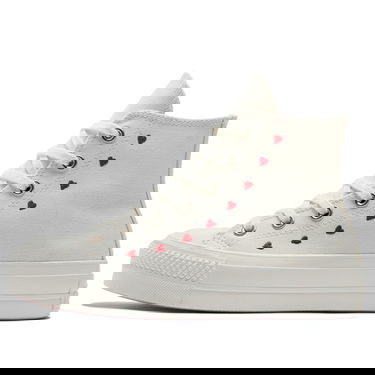 Tenisky a topánky Converse Chuck Taylor All-Star Lift Hi "Embroidered Hearts" W Biela | A01599C, 0
