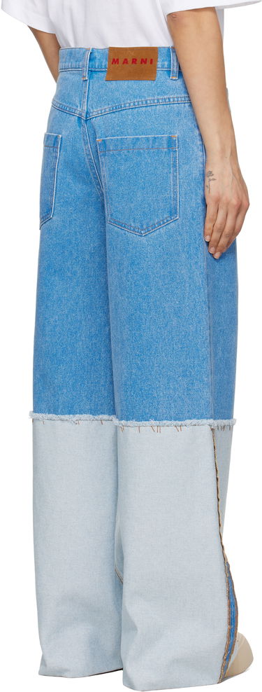 Džínsy Marni Marni Two-Tone Wide Leg Jeans Modrá | PAJD0559A0 USCW91, 2