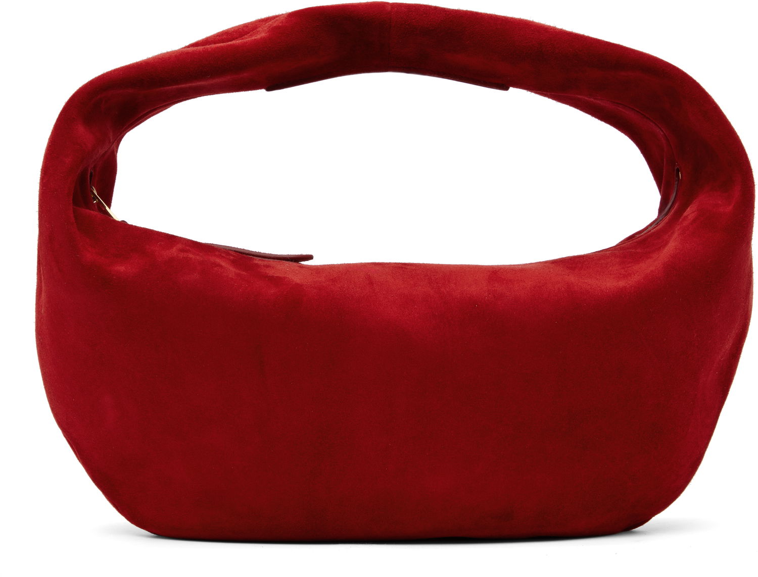 Taška cez rameno Khaite KHAITE Medium Olivia Suede Shoulder Bag Červená | H6015-726, 0